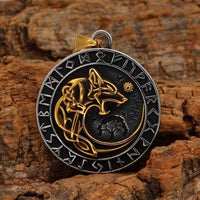 Collier Loup Géant Doré - Fenrir