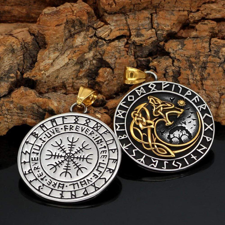 Collier Loup Géant Doré - Fenrir