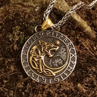 Collier Loup Géant Doré - Fenrir