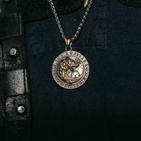 Collier Loup Géant Doré - Fenrir