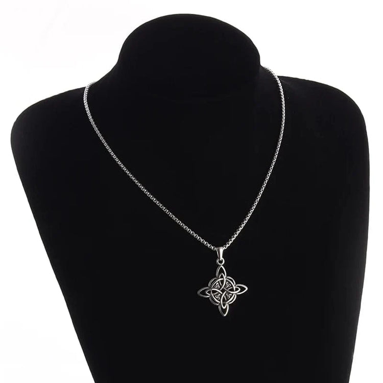 Collier \"Vie Éternel\" noeud de la trinité celtique