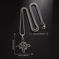 Collier \"Vie Éternel\" noeud de la trinité celtique