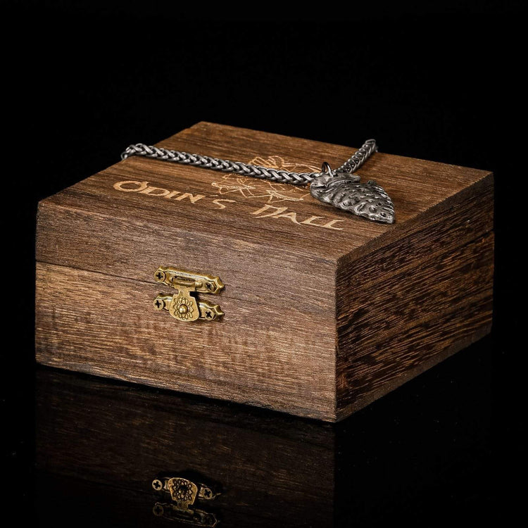 Collier pointe de lance Viking - Symbole Vegvisir