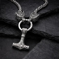 Collier puissance de Mjolnir et protection de Freki et Geri