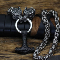Collier puissance de Mjolnir et protection de Freki et Geri