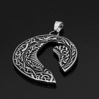 Collier silhouette du corbeau d'Odin