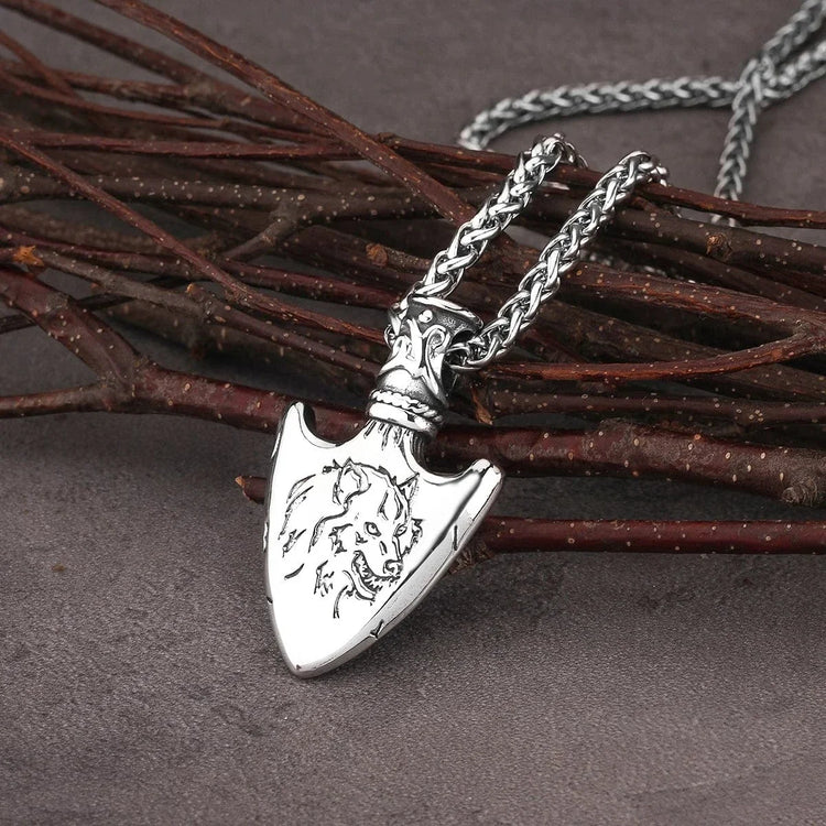 Collier tête de lance Fenrir