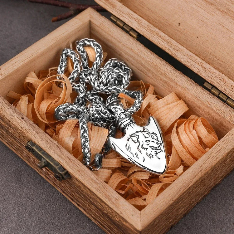 Collier tête de lance Fenrir