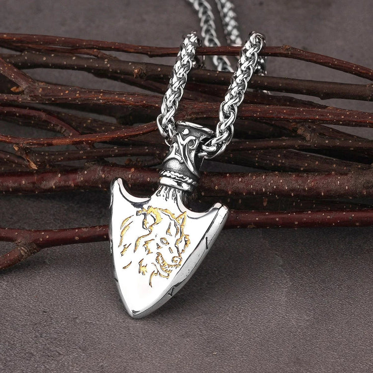 Collier tête de lance Fenrir