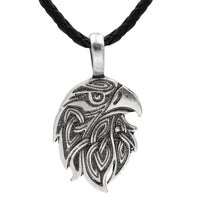 Collier tête du corbeau d'Odin