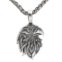 Collier tête du corbeau d'Odin
