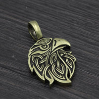 Collier tête du corbeau d'Odin