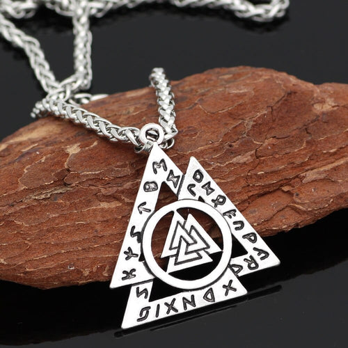 Collier Valknut imbriqués