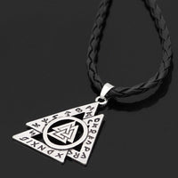Collier Valknut imbriqués