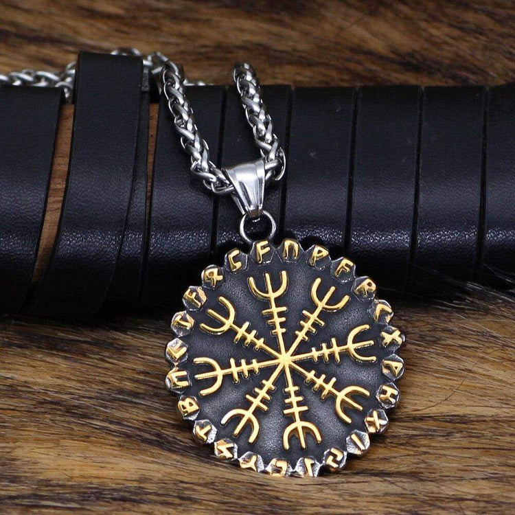 Collier Vegvisir | Acier Inoxydable