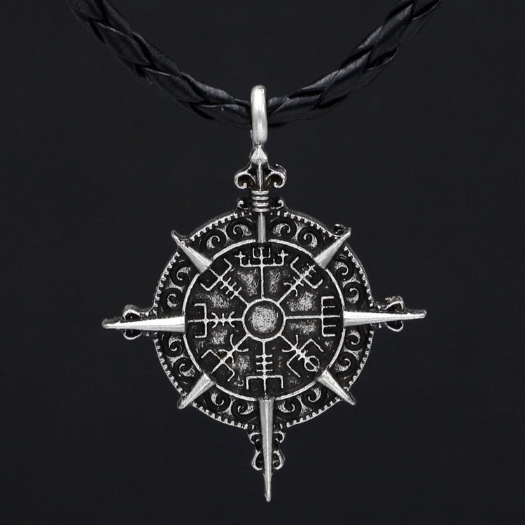 Collier Vegvisir boussole du destin