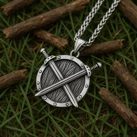 Collier Viking - Bouclier d'Épées