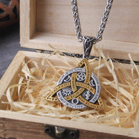 Collier Viking \"Collier des Commandements de la Triquetra\"