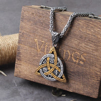 Collier Viking \"Collier des Commandements de la Triquetra\"