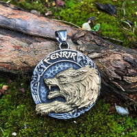 Collier viking du loup Fenrir