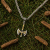 Collier Viking - Hache Viking Dorée