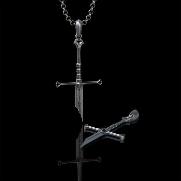 Collier viking l'épée du conquérant
