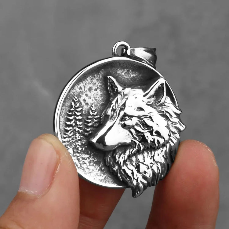 Collier viking \"L'Éveil du loup\"