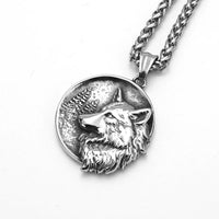 Collier viking \"L'Éveil du loup\"