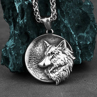 Collier viking \"L'Éveil du loup\"