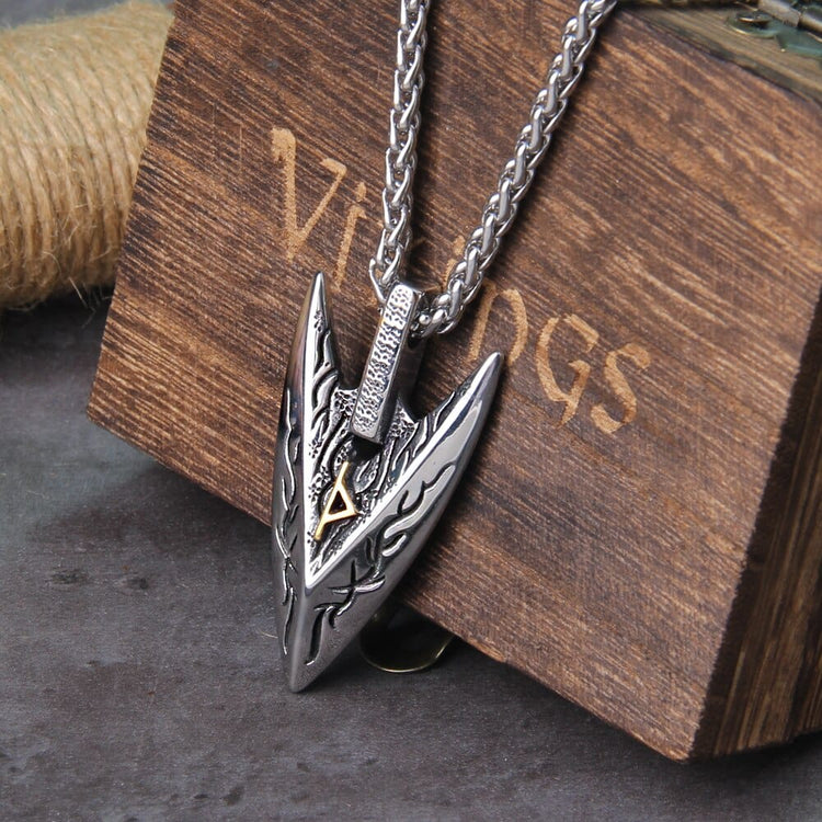 Collier Viking \"Lance de la Destinée: Collier Gungnir\"