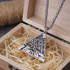 Collier Viking "Lien des Mondes: Pendentif Yggdrasil Valknut"