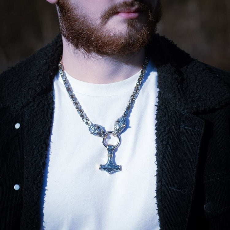 Collier Viking Loup - Sköll et Hati