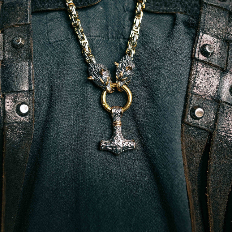Collier Viking Loup - Sköll et Hati