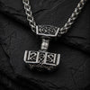 Collier Viking Marteau de Thor - Acier inoxydable