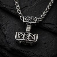 Collier Viking Marteau de Thor - Acier inoxydable