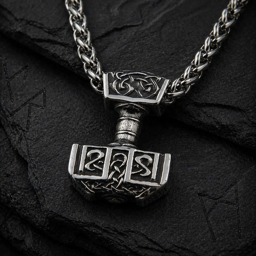 Collier Viking Marteau de Thor - Acier inoxydable