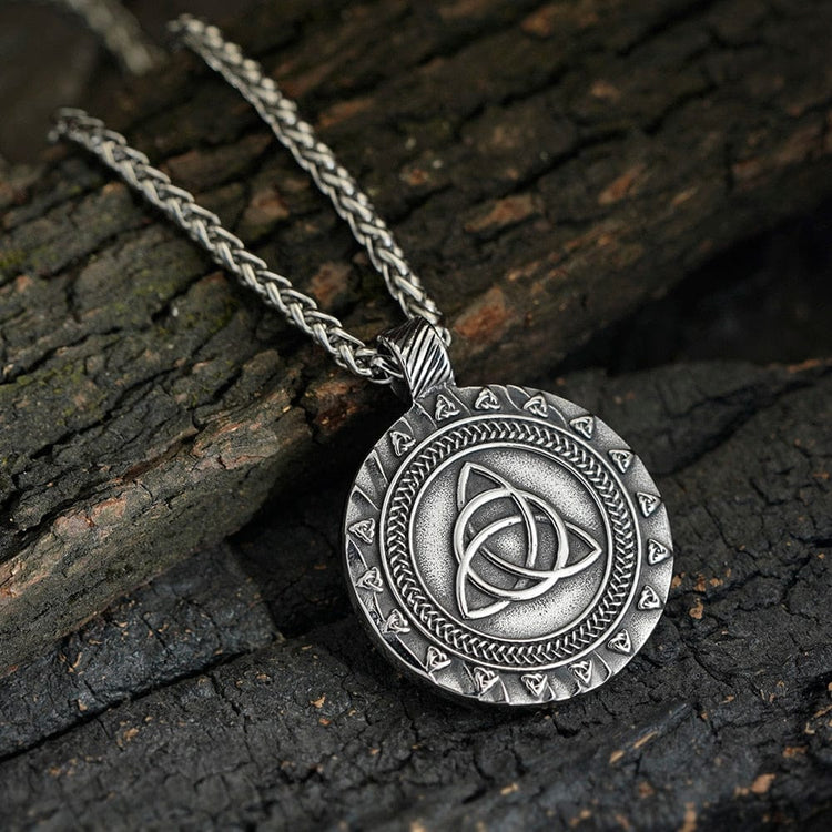 Collier Viking Odin et les corbeaux Huginn et Muninn