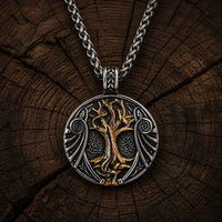 Collier Viking \"Pendentif de l'Arbre des Mondes\"