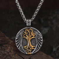 Collier Viking \"Pendentif de l'Arbre des Mondes\"