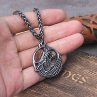 Collier Viking \"Pendentif de l'indomptable Fenrir\"