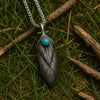 Collier viking plume éternelle