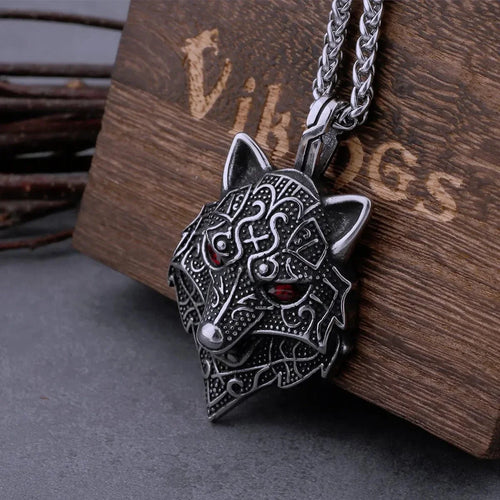 Collier viking tête de Fenrir - Odins Hall