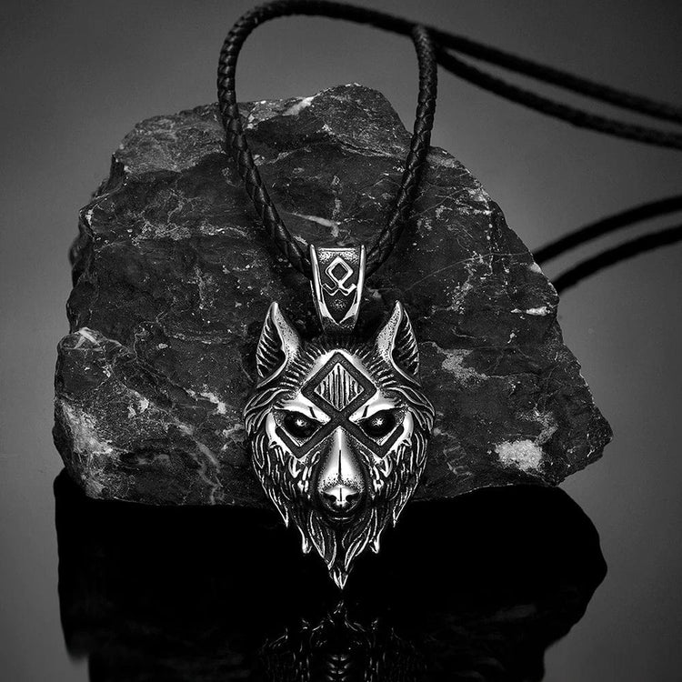 Collier viking tête de loup - Fenrir
