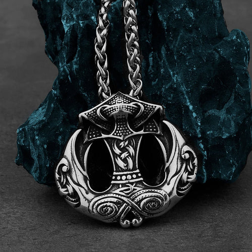 Collier Vikings "Médaillon du Marteau et du Messager"