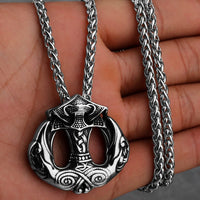 Collier Vikings \"Médaillon du Marteau et du Messager\"