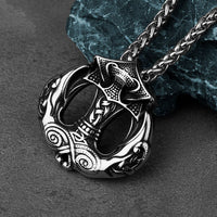 Collier Vikings \"Médaillon du Marteau et du Messager\"