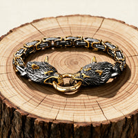 Bracelet Loup Géant Doré - Fenrir