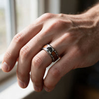 Bague d'Yggdrasil - acier inoxydable
