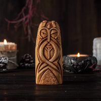 Statue en bois de Heimdall
