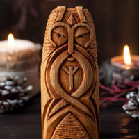 Statue en bois de Heimdall
